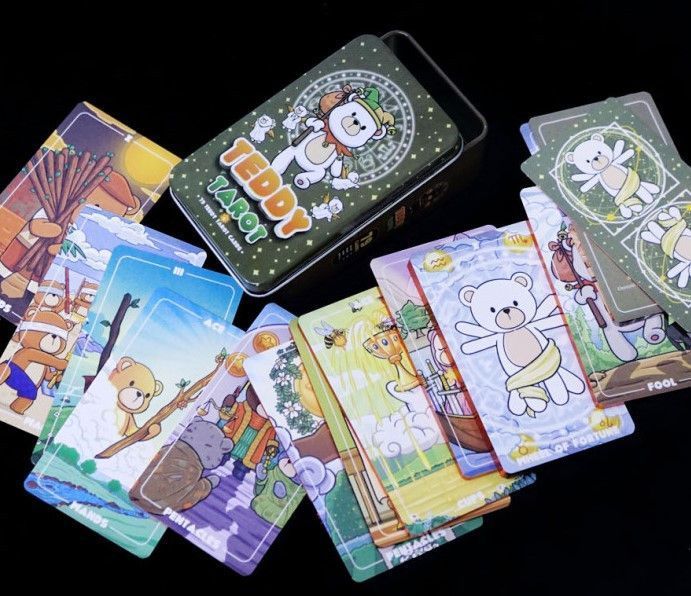 Карти Таро Мішок Тедді Teddy Tarot у металевій коробці 2515654130 фото