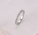 Кільце срібне з фіанітами Гламур 925 Rhodium 16.5 розмір 2564746425 фото 4