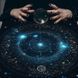 Скатерть для карт таро "Звездное небо" 75х75 см черная 2873009866 фото