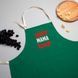 Фартук "SUPER MAMA", green-malachite, green-malachite BD-ff-14 фото