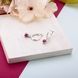 Серьги серебряные с подвесками Цефеида Fuchsia 925 Zirkon 2749348262 фото 3