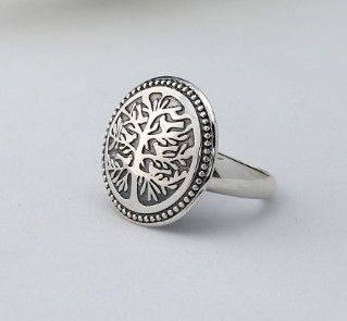 Кольцо этническое серебряное Древо Жизни 925 19-20 размер 189-S-5151k фото