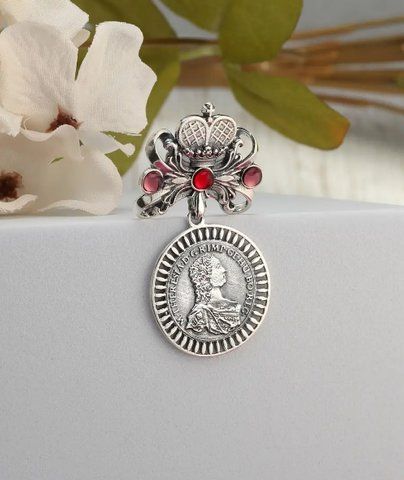 Кулон дукач серебряній Мария Терезия Light Amethyst 925 171-S01-5152p фото