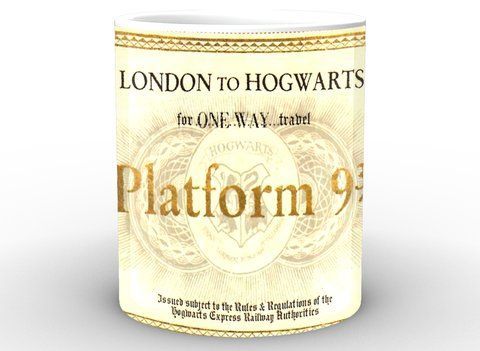 Кружка GeekLand Harry Potter Гарри Поттер Билет на Хогвартс Экспресс HP.02.032 HP.02.032 фото