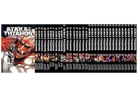 Комплект Манги Bee's Print Атака Титанов Attack on Titan Том с 01 по 34 на русском языке BP ATSET 02 BP ATSET 02 фото