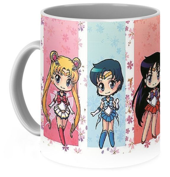 Кружка Sailor Moon & Her Sailor Scouts. Mercury, Mars, Jupiter, Venus SM.02.12 фото