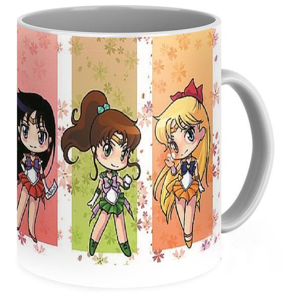 Кружка Sailor Moon & Her Sailor Scouts. Mercury, Mars, Jupiter, Venus SM.02.12 фото