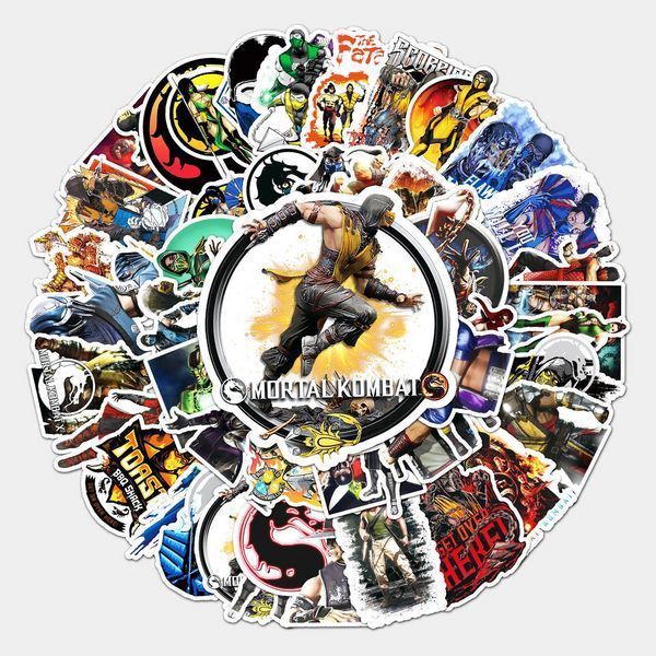 Стикерпак Мортал Комбат Набор наклеек GeekLand Mortal Kombat 50 штук 2881878527 фото