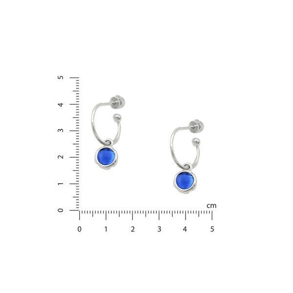 Серьги серебряные с синими камнями Цефеида sapphire 925 83-11104S02-5066s фото