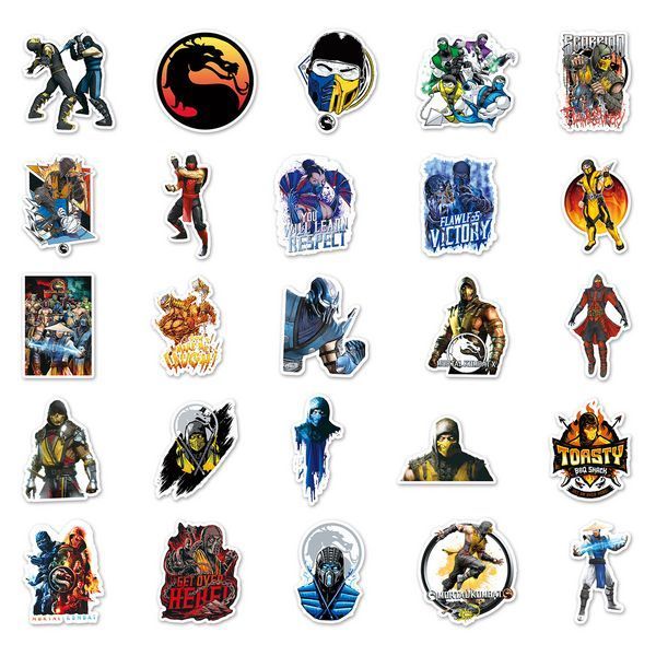 Стикерпак Мортал Комбат Набор наклеек GeekLand Mortal Kombat 50 штук 2881878527 фото