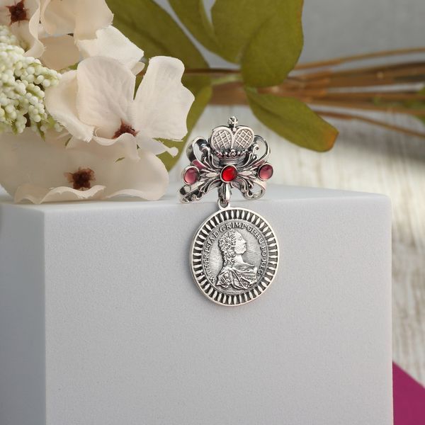 Кулон дукач серебряній Мария Терезия Light Amethyst 925 171-S01-5152p фото