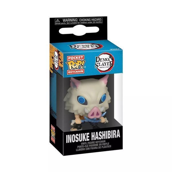 Фігурка Брелок Funko Pop Клинок, що розсікає демонів Іноске Demon Slayer Inosuke Hashibira 4 см FP DS IH K 870 FP DS IH K 870 фото
