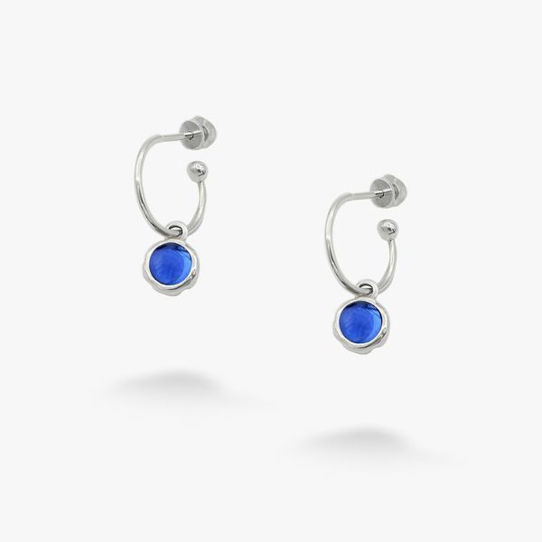 Серьги серебряные с синими камнями Цефеида sapphire 925 83-11104S02-5066s фото