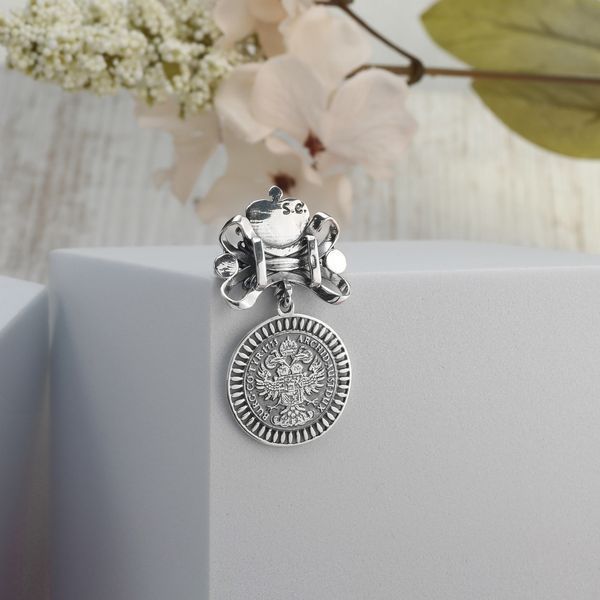 Кулон дукач серебряній Мария Терезия Light Amethyst 925 171-S01-5152p фото