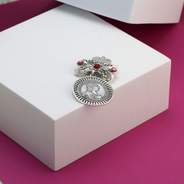 Кулон дукач серебряній Мария Терезия Light Amethyst 925 171-S01-5152p фото