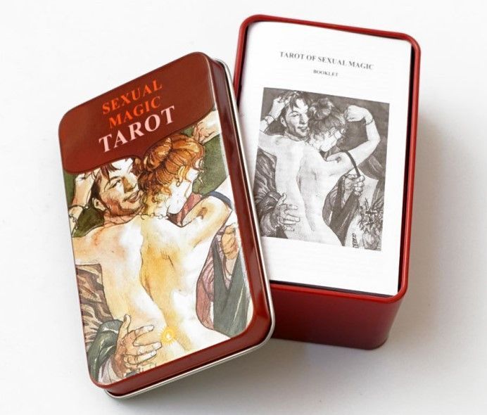 Карти Таро Магія Насолода Sexual Magic Tarot у металевій коробці 2569389143 фото