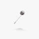 Брошь-игла серебряная Калачик Granat 925 Zirkon 2602420799 фото 2