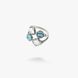Кольцо серебряное Лириды mix Aqua Bohemia 925 18.5 размер 68-11102S006-5054k фото 1