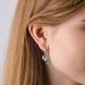 Серьги подвески с птицами серебряные Соловейко Lavender 925 Zirkon 261-S25-5282s фото 2