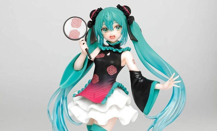 Фигурка Taito Vocaloid China Dress Ver. Hatsune Miku Вокалоиды Хацунэ Мику 18 см T V CD HM 18 T V CD HM 18 фото