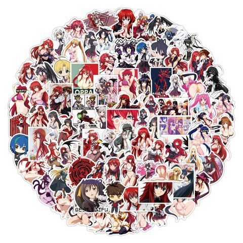 Стікерпак Старша школа DxD Набір наклейок GeekLand High School DxD 100 штук 2881874862 фото