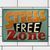 Табличка интерьерная металлическая Stress free zone 124827 фото
