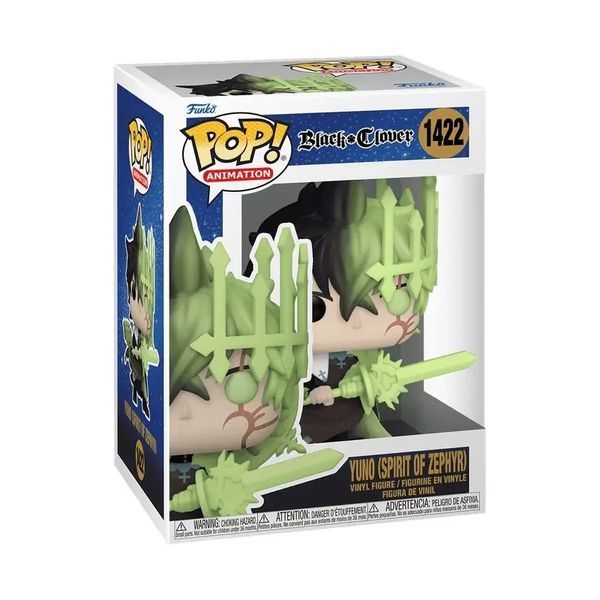Фигурка Funko Pop Фанко Поп Black Clover Yuno (Spirit of Zephyr) Черный Клевер Юно 10 см BC Y 1422 2571077975 фото