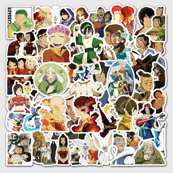 Стикерпак Аватар: Легенда о Аанга набор наклеек GeekLand Avatar: The Last Airbender 50 штук 2881878528 фото