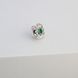Брошка-значок Соняшник Emerald срібна 925 211-S04-0216b фото 5