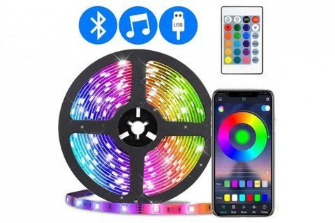 Світлодіодна стрічка з Bluetooth і пультом LED 5050 125948 фото