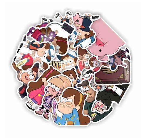 Стикерпак Гравити Фолз Набор наклеек GeekLand Gravity Falls 50 штук 2881874863 фото