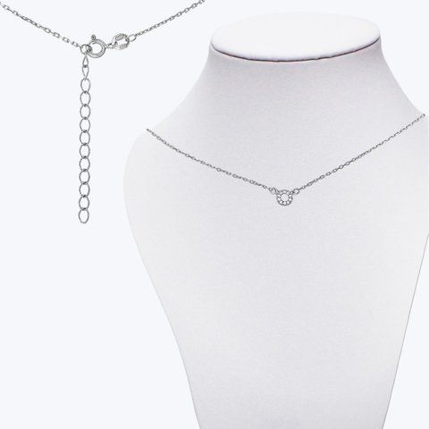 Кольє Щастя Rhodium 925 38 см+5 см 2303300370 фото