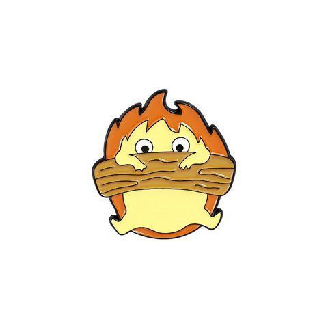 Значок Ходячий Замок Хаула Кальцифер Howls Moving Castle Calcifer 3 см P HMC C 01 2291743150 фото