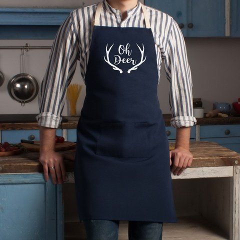 Фартух "Oh Deer", Синій, англійська 2603843045 фото