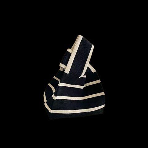 Екосумка в чорно-білу смужку 20 х 35 см. 2996103615 фото