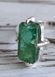 Серебряное кольцо с изумрудом 18 размер R1002400-20-8 фото 6