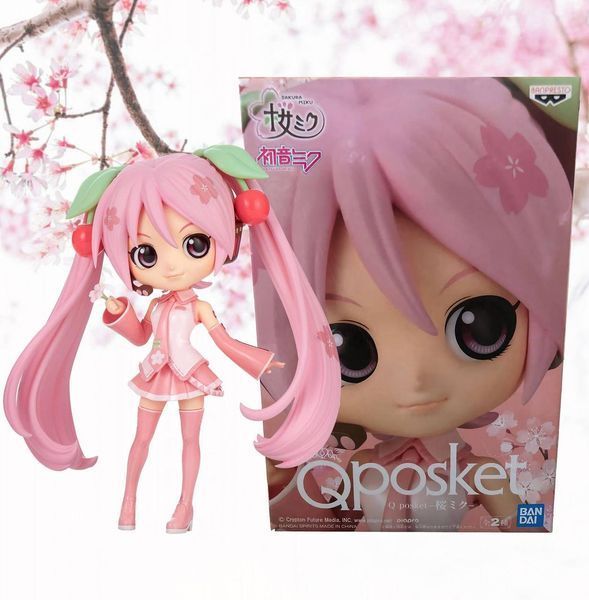 Фигурка Q posket Вокалоид Хатсуне Мику Vocaloid Hatsune Miku Sakura 14 см WST QP V HM B WST QP V HM B фото