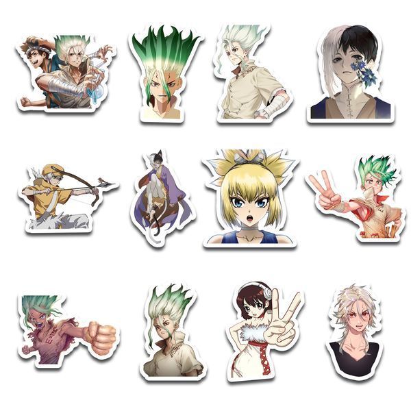 Стікерпак Набір наклейок GeekLand Доктор Стоун Dr. Stone 45 штук SP DrS 01 SP DS 01 фото