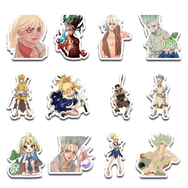 Стікерпак Набір наклейок GeekLand Доктор Стоун Dr. Stone 45 штук SP DrS 01 SP DS 01 фото