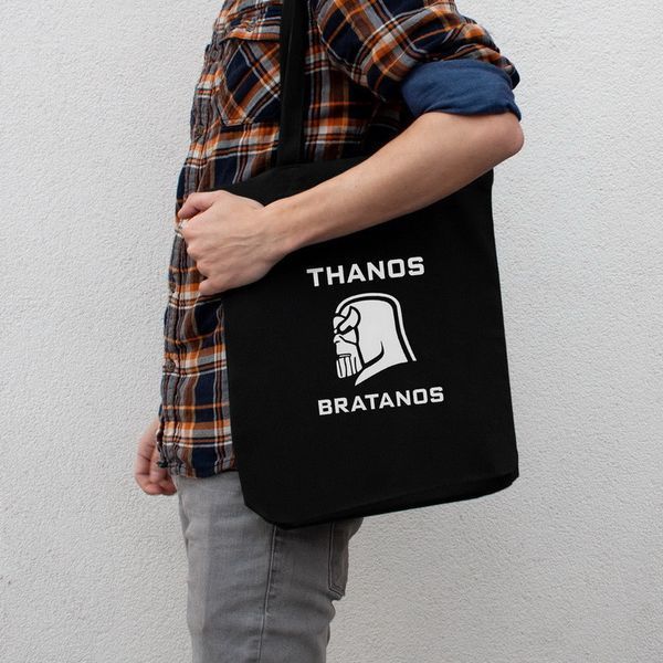 Екосумка MARVEL "Thanos bratanos", Чорний, англійська 2603862676 фото