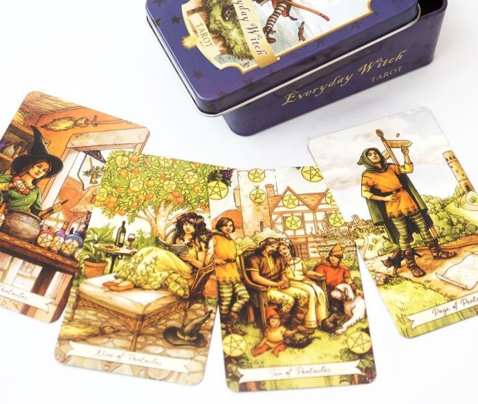 Карты Таро Ведьма каждый день Everyday Witch Tarot в металлический коробке 2515654133 фото