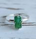 Серебряное кольцо с изумрудом 18 размер R1002400-20-8 фото 3