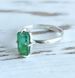 Серебряное кольцо с изумрудом 18 размер R1002400-20-8 фото 7