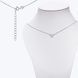 Кольє Щастя Rhodium 925 38 см+5 см 2303300370 фото 1