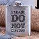 Фляга сталева "Please do not disturb", англійська, Дерев'яна подарункова коробка 2603883390 фото 1