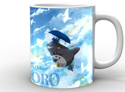 Кружка Geek Land белая Мой сосед Тоторо My Neighbor Totoro Тоторо летает NT.02.018 NT.02.018 фото