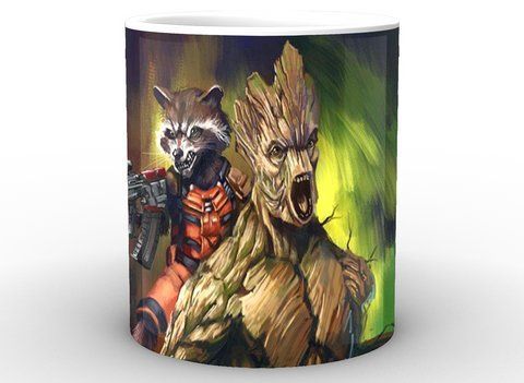 Кружка GeekLand Вартові Галактики Guardians of the Galaxy Ракета і Грут GG.02.015 GG.02.015 фото