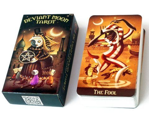 Карти Таро Божевільного Місяця Deviant moon Tarot 10.2х6 см 2531709894 фото