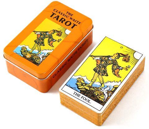 Карти Таро Райдера-Вейта Classic Waite Tarot у металевій коробці 2515654134 фото