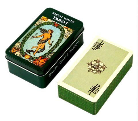 Карти Таро Сміта-Вейта Smith-Waite Tarot у металевій коробці 2569389146 фото